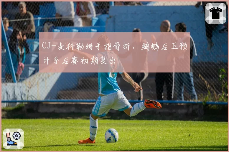 CJ-麦科勒姆手指骨折，鹈鹕后卫预计季后赛初期复出